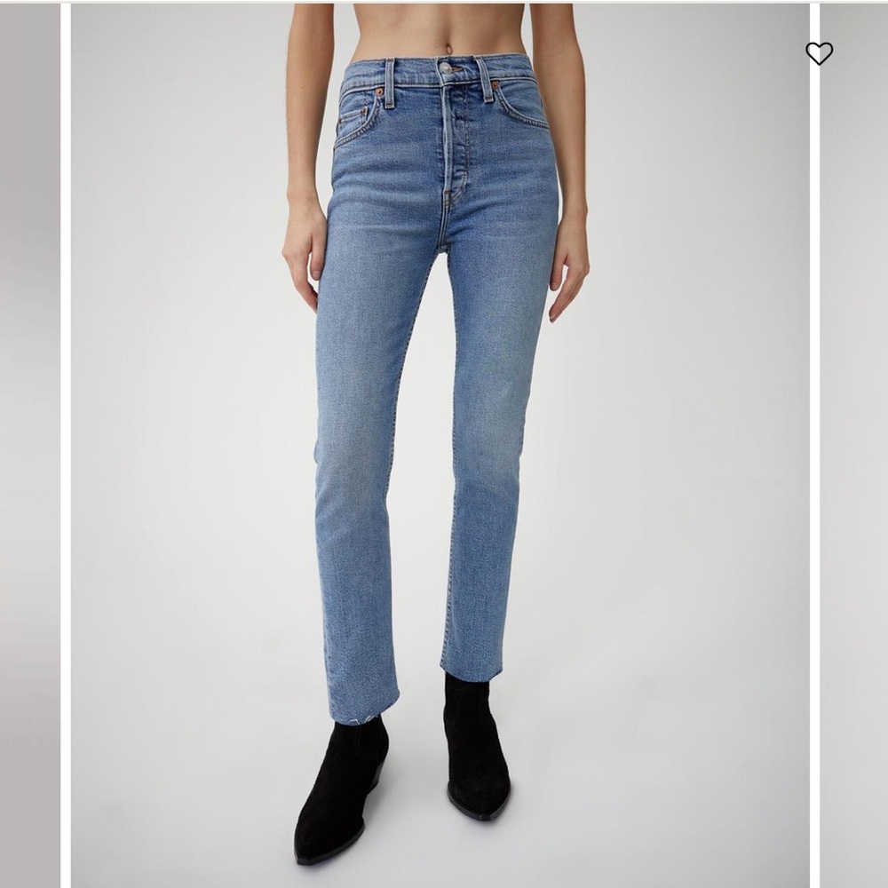 Re/Done Levi’s High Rise Ankle Crop Size 24